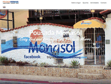 Tablet Screenshot of pousadamonasol.com